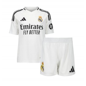 Fotbalové Dres Real Madrid Jude Bellingham #5 Dětské Domácí 2024-25 Krátký Rukáv (+ trenýrky)